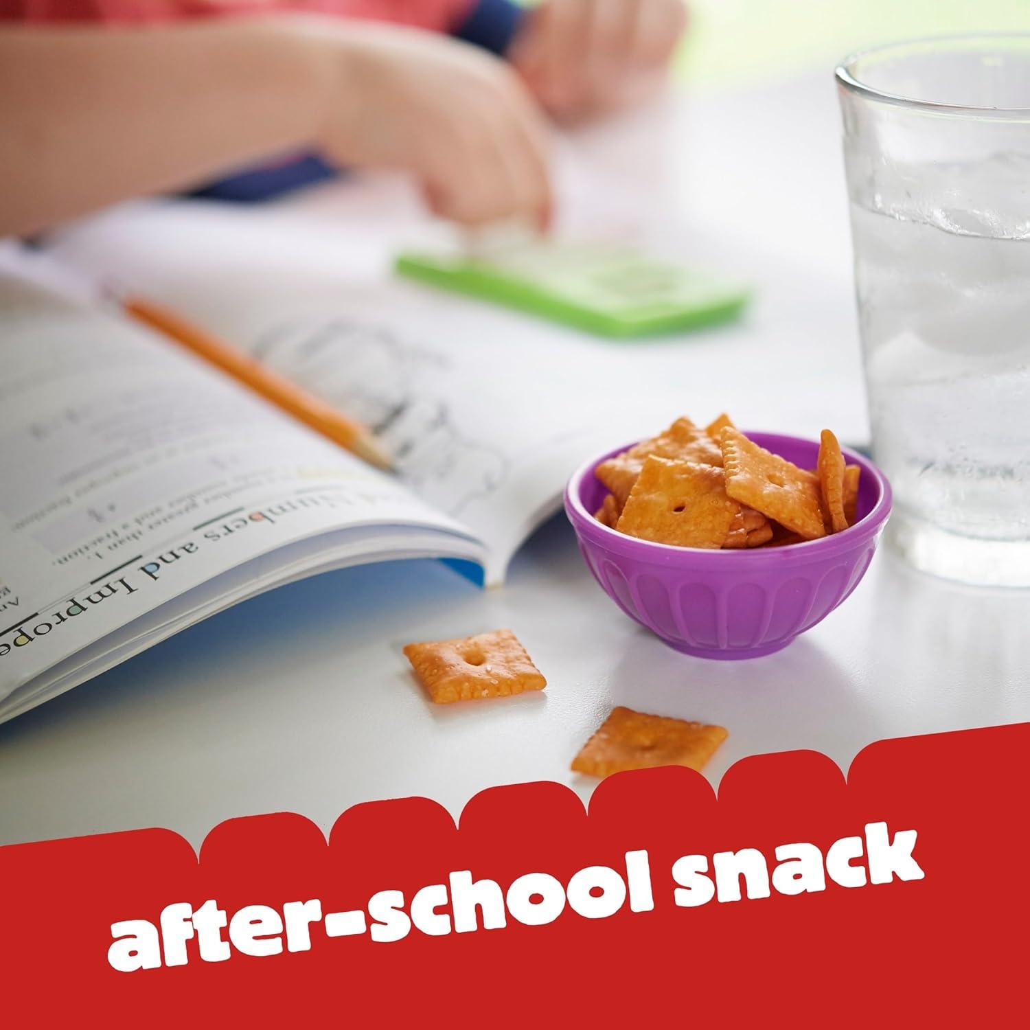 image:imageCheezIt Baked Snack Cheese Crackers Original Single Serve 1 oz Bags 12 Count
