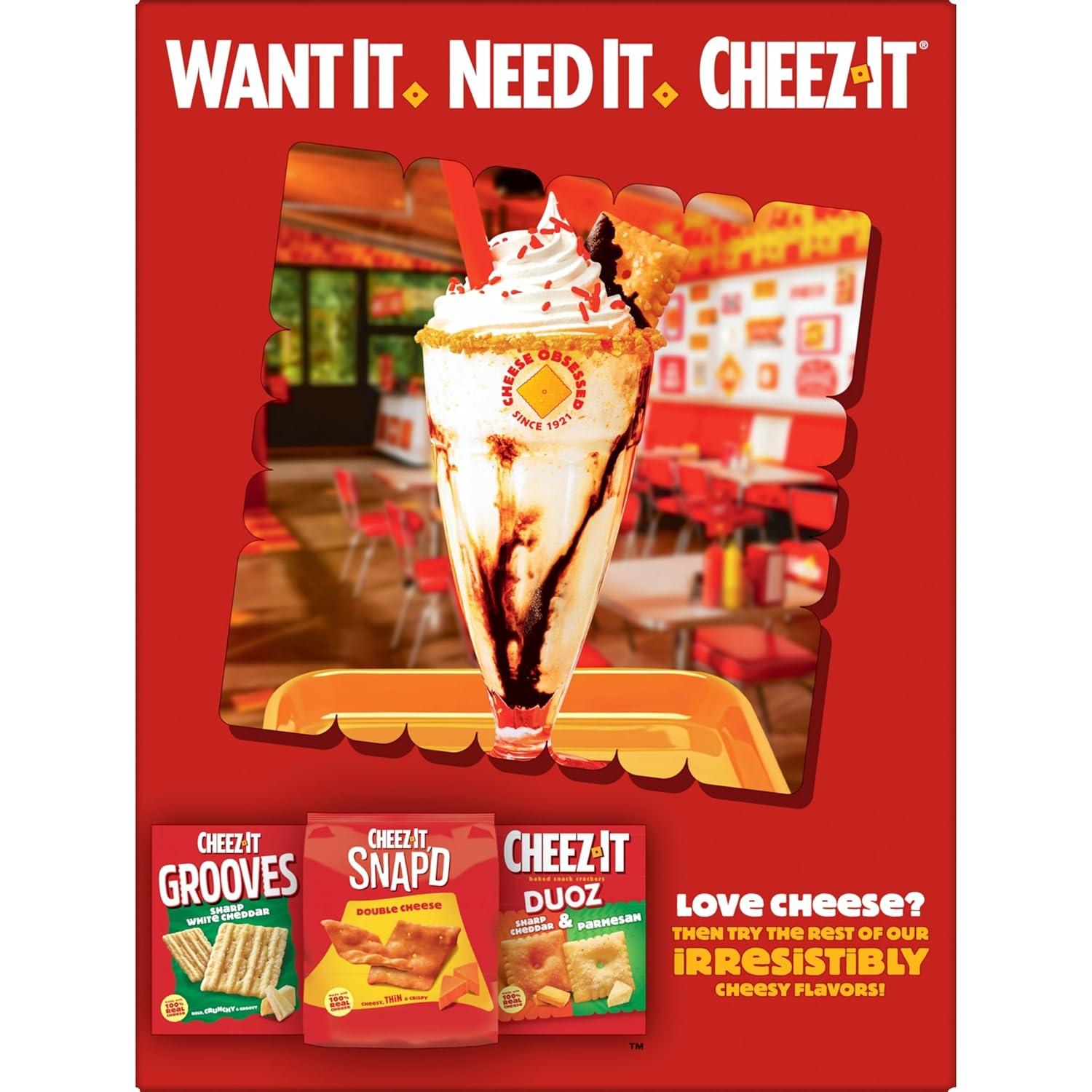 image:imageCheezIt Cheese Crackers Baked Snack Crackers Lunch Snacks Family Size Reduced Fat Original 19oz Box 1 BoxOriginal