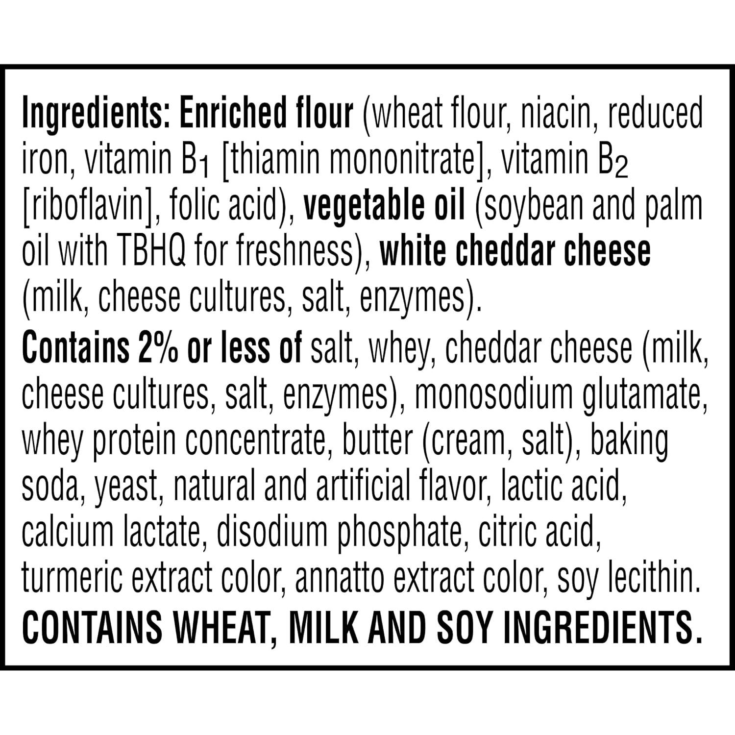 image:imageCheezIt Cheese Crackers Baked Snack Crackers Lunch Snacks Family Size White Cheddar 21oz Box 1 Box