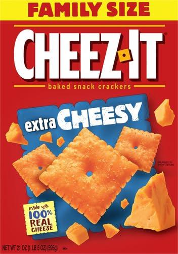 image:imageCheezIt Cheese Crackers Baked Snack Crackers Lunch Snacks Grab n Go Extra Cheesy 675lb Case 36 Pouches21 Ounce Pack of 2