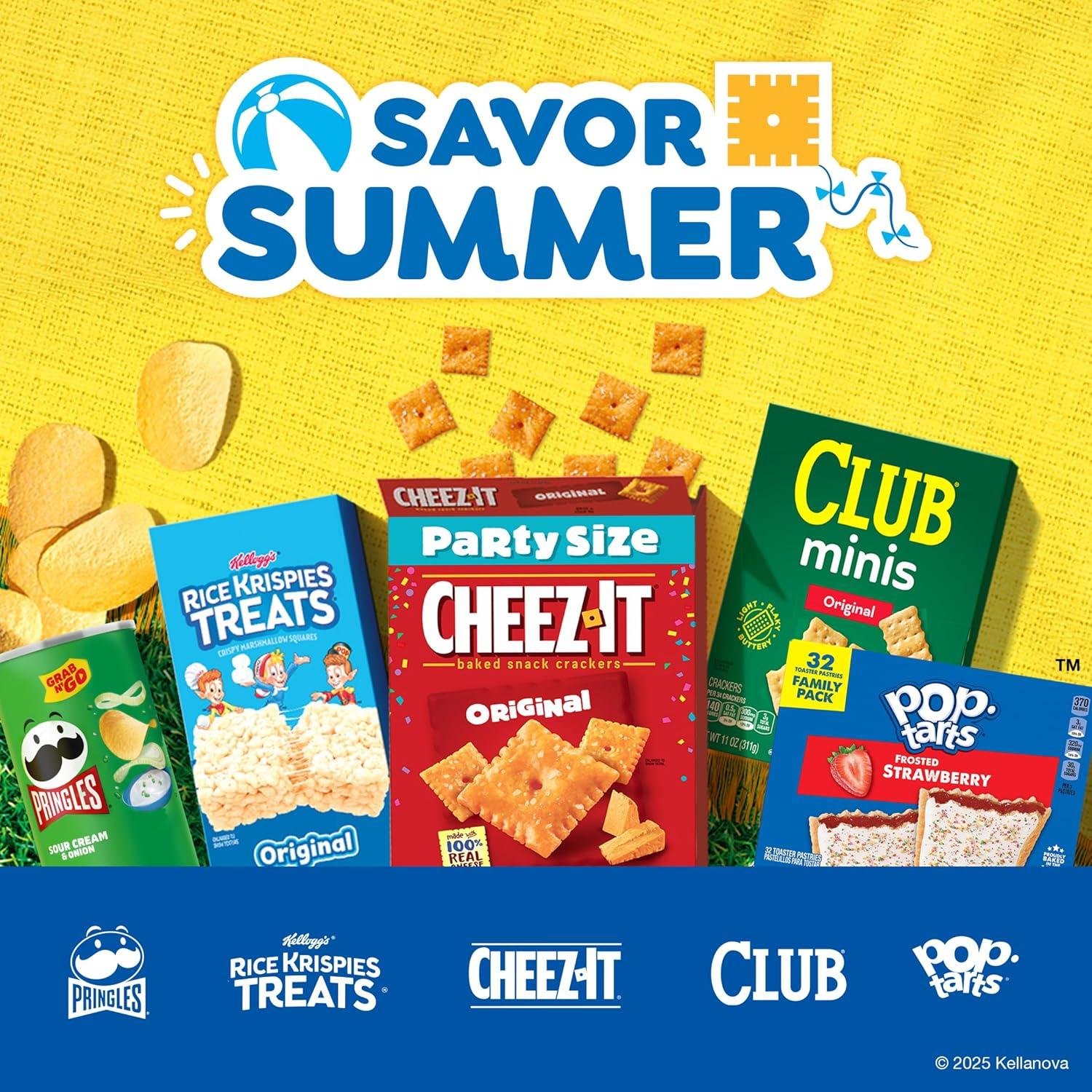 image:imageCheezIt Cheese Crackers Baked Snack Crackers Lunch Snacks Grab n Go Extra Cheesy 675lb Case 36 Pouches21 Ounce Pack of 2
