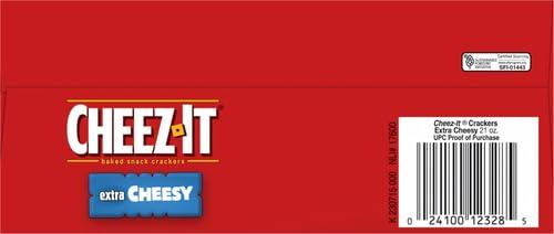 image:imageCheezIt Cheese Crackers Baked Snack Crackers Lunch Snacks Grab n Go Extra Cheesy 675lb Case 36 Pouches21 Ounce Pack of 2