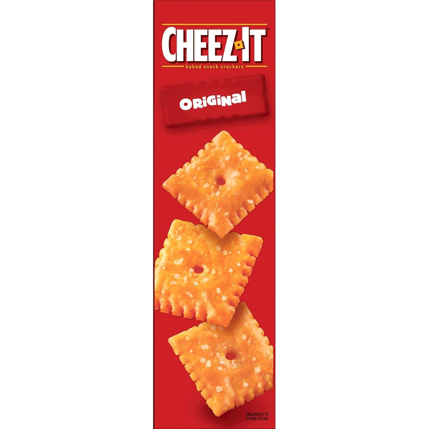 image:imageCheezIt Cheese Crackers Baked Snack Crackers Lunch Snacks Original 124oz Box 1 Box124 Ounce Pack of 2