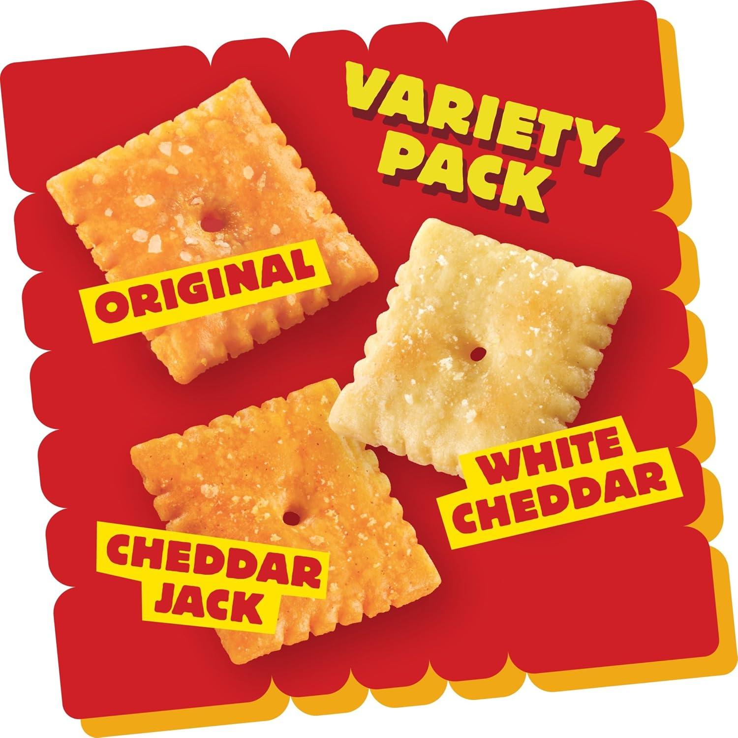 image:imageCheezIt Cheese Crackers Baked Snack Crackers Lunch Snacks Variety Pack 121oz Box 12 PacksVariety Pack