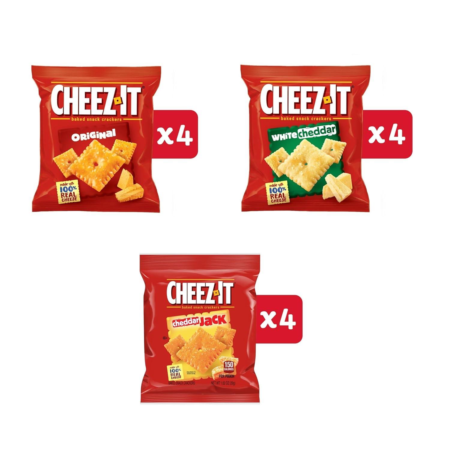 image:imageCheezIt Cheese Crackers Baked Snack Crackers Lunch Snacks Variety Pack 121oz Box 12 PacksVariety Pack