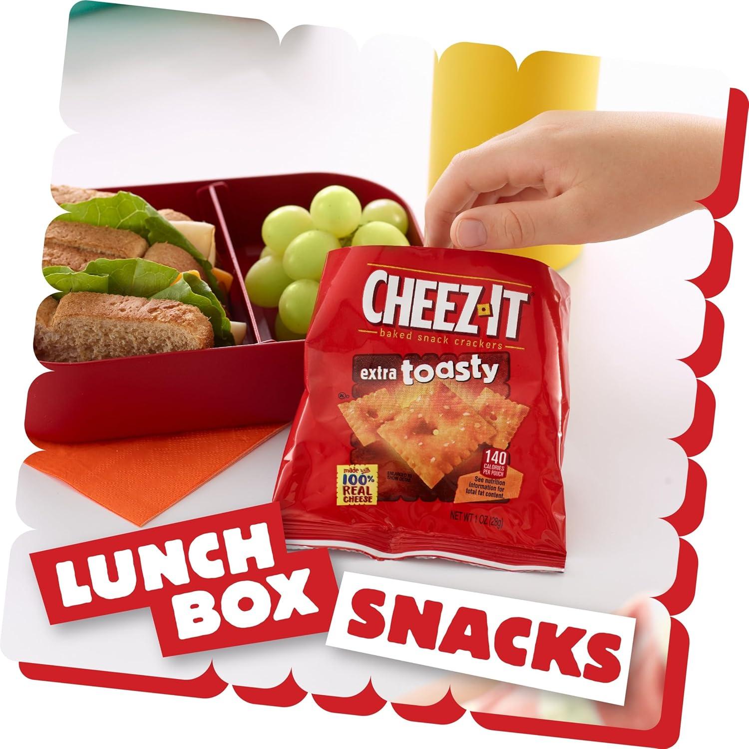 image:imageCheezIt Cheese Crackers Baked Snack Crackers Office and Kids Snacks Extra Toasty 12oz Box 12 Packs