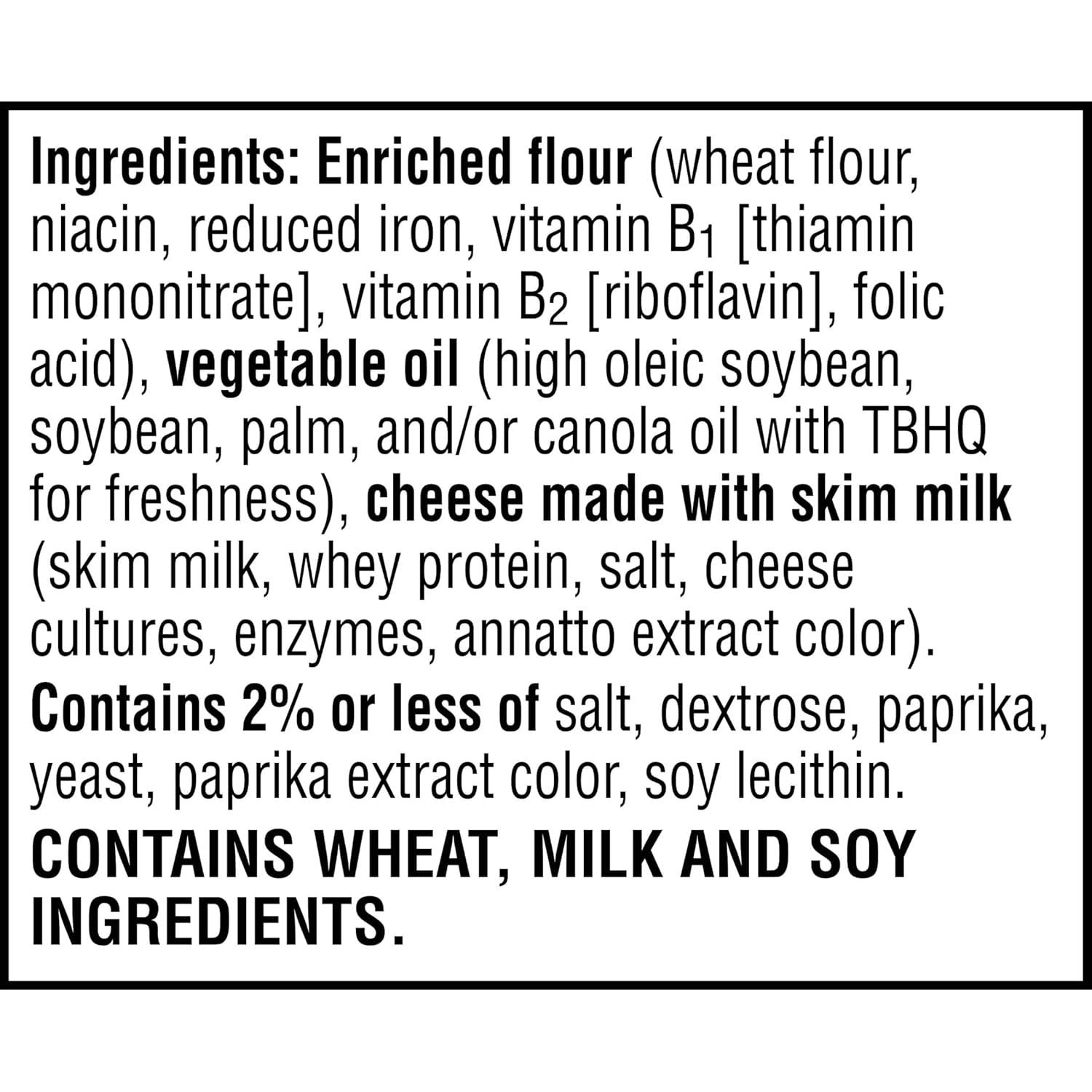 image:imageCheezIt Cheese Crackers Baked Snack Crackers Single Serve Extra Toasty 40 Pouches21 Ounce Pack of 1