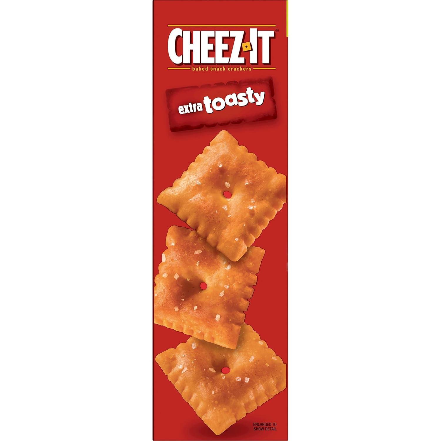 image:imageCheezIt Cheese Crackers Baked Snack Crackers Single Serve Extra Toasty 40 Pouches21 Ounce Pack of 1