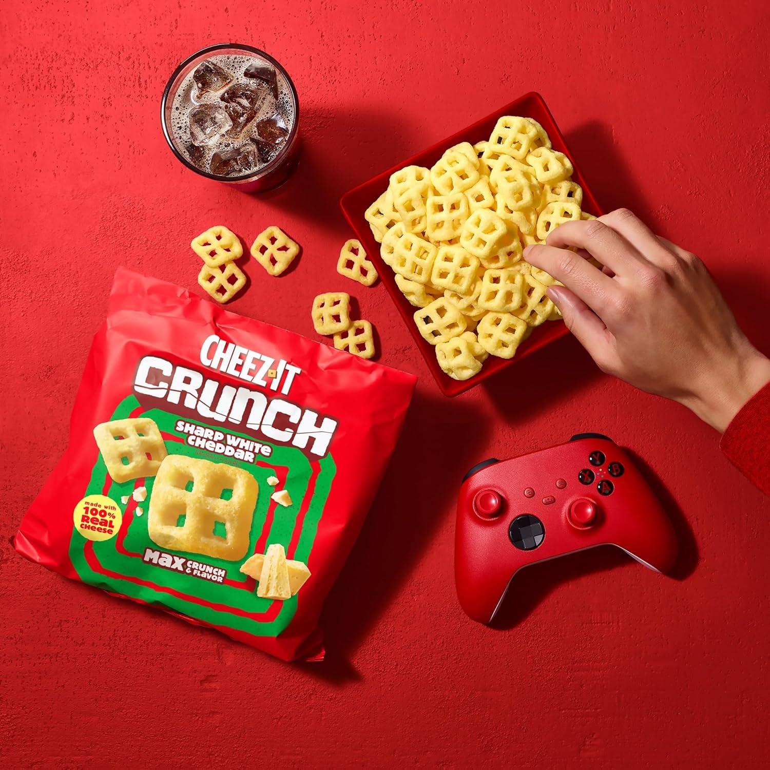 image:imageCheezIt Crunch Cheesy Baked Snacks Lunch Snacks Variety Pack 3 BagsSharp White Cheddar