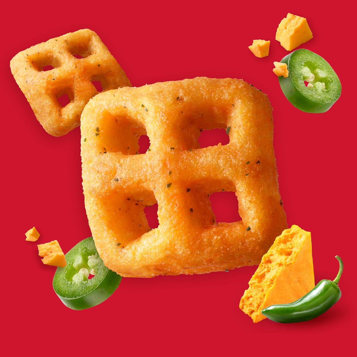 image:imageCheezIt Crunch Cheesy Baked Snacks Lunch Snacks Zesty Jalapeno Cheddar 6 Pouches65 Ounce Pack of 6