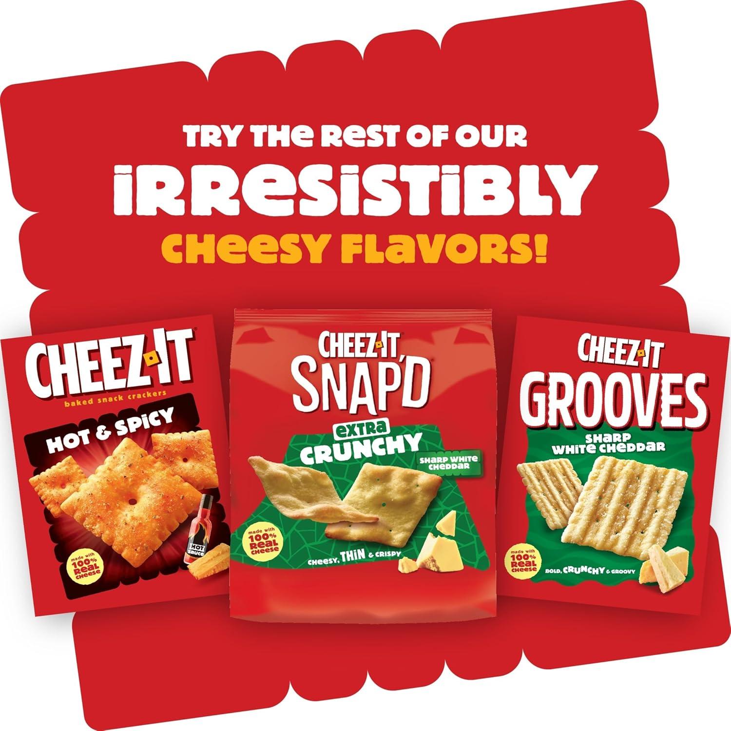 image:imageCheezIt Crunch Cheesy Baked Snacks Lunch Snacks Zesty Jalapeno Cheddar 6 Pouches65 Ounce Pack of 6