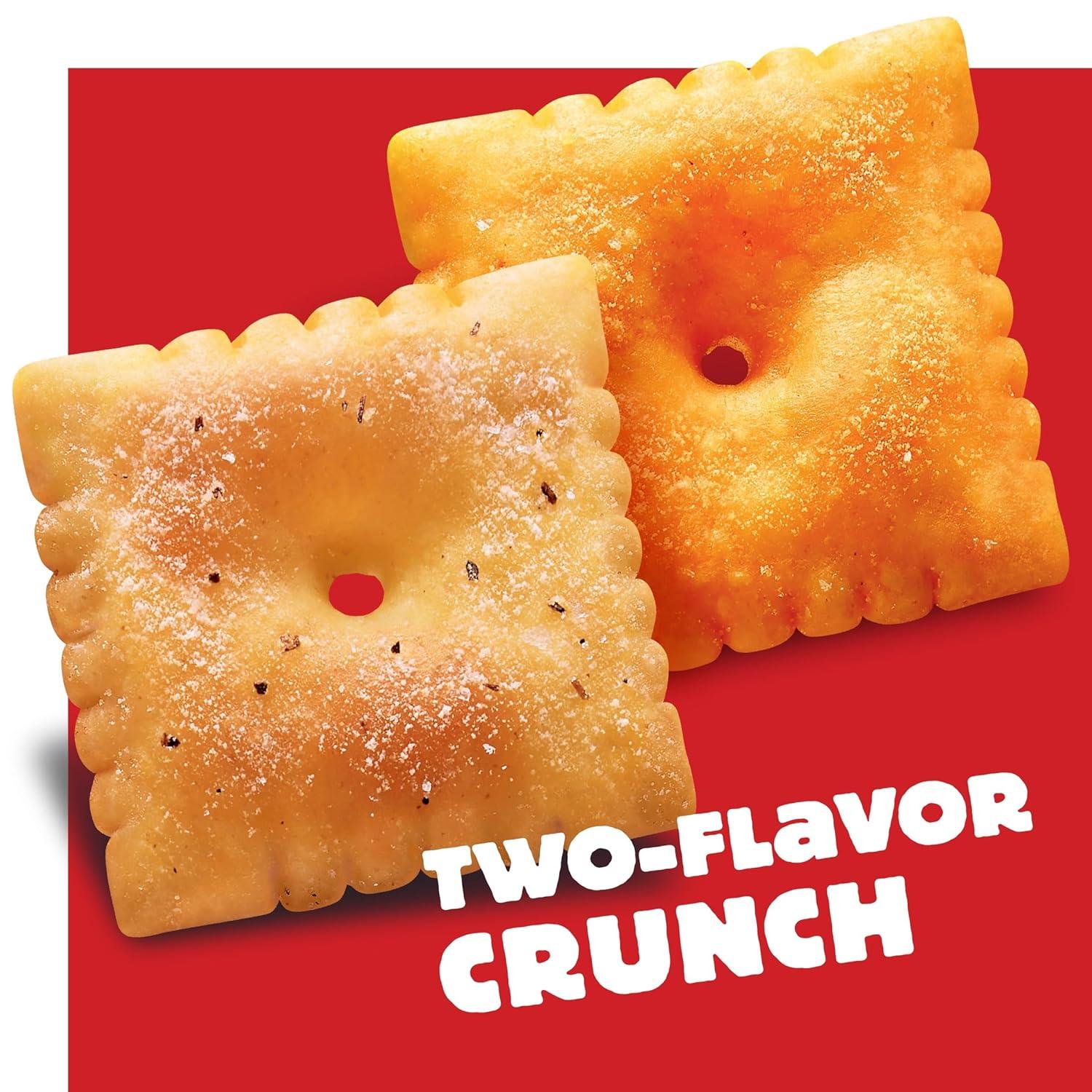 image:imageCheezIt DUOZ Baked Snack Crackers Lunch Snacks Bacon and Cheddar 124oz Box 1 BoxBacon Cheddar