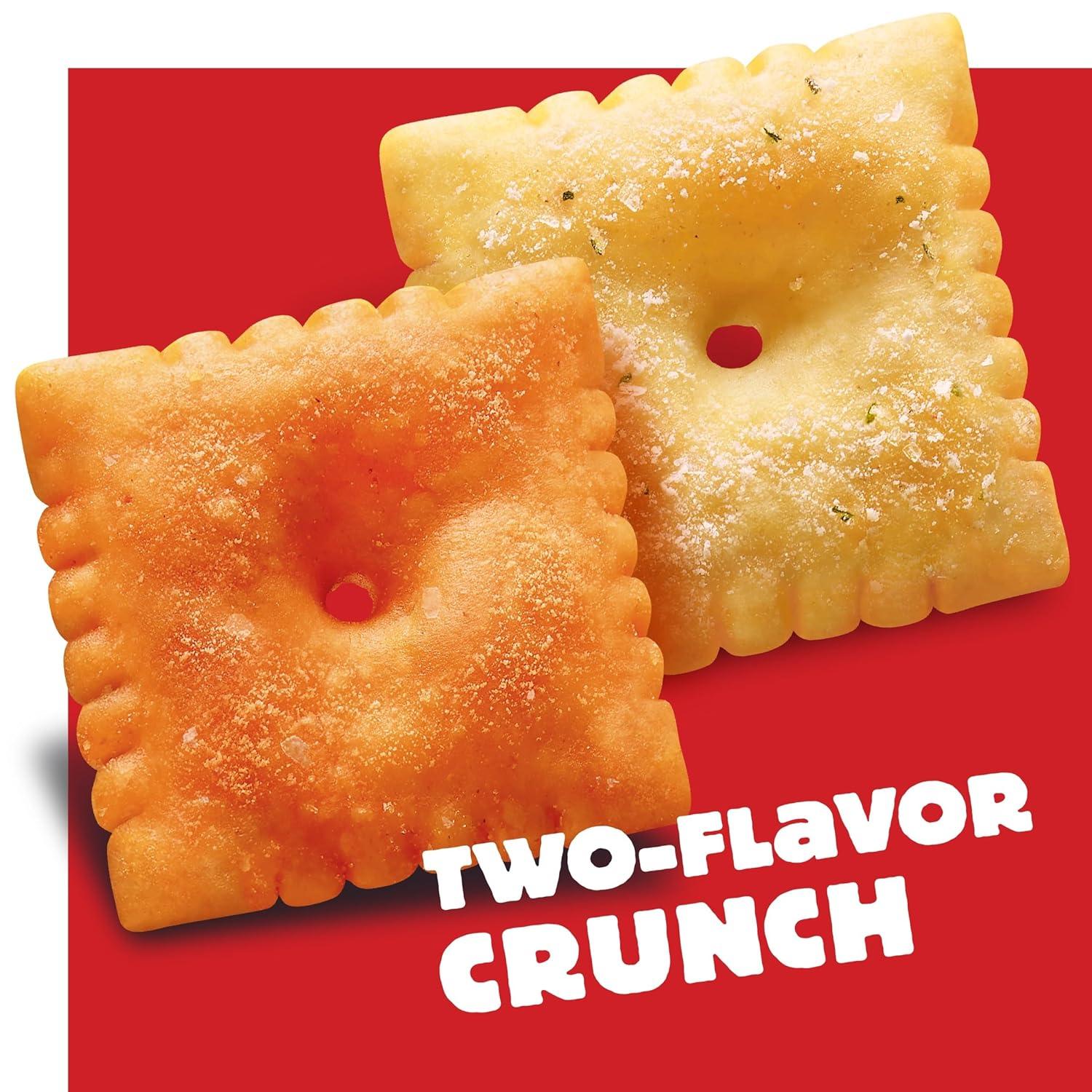 image:imageCheezIt DUOZ Baked Snack Crackers Lunch Snacks Bacon and Cheddar 124oz Box 1 BoxSharp Cheddar Parmesan