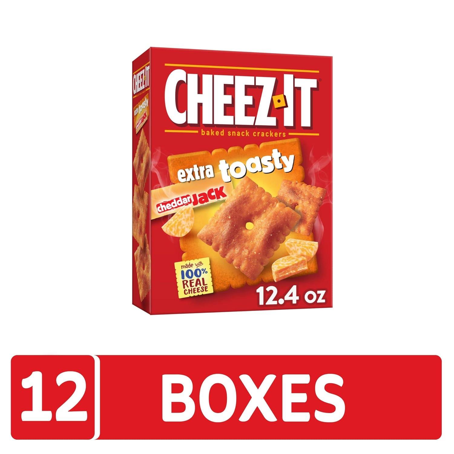 image:imageCheezIt Grooves Cheese Crackers Crunchy Snack Crackers Lunch Snacks Zesty Cheddar Ranch 9oz Box 1 BoxExtra Toasty Cheddar Jack