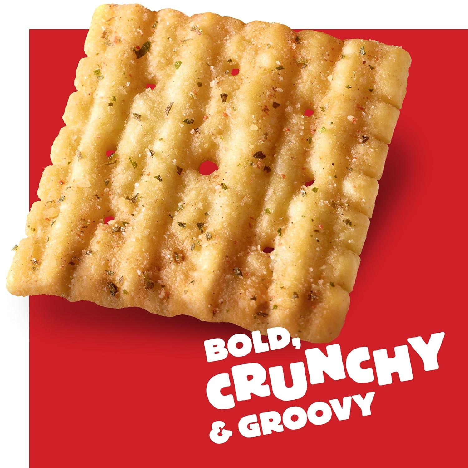 image:imageCheezIt Grooves Cheese Crackers Crunchy Snack Crackers Lunch Snacks Zesty Cheddar Ranch 9oz Box 1 BoxZesty Cheddar Ranch