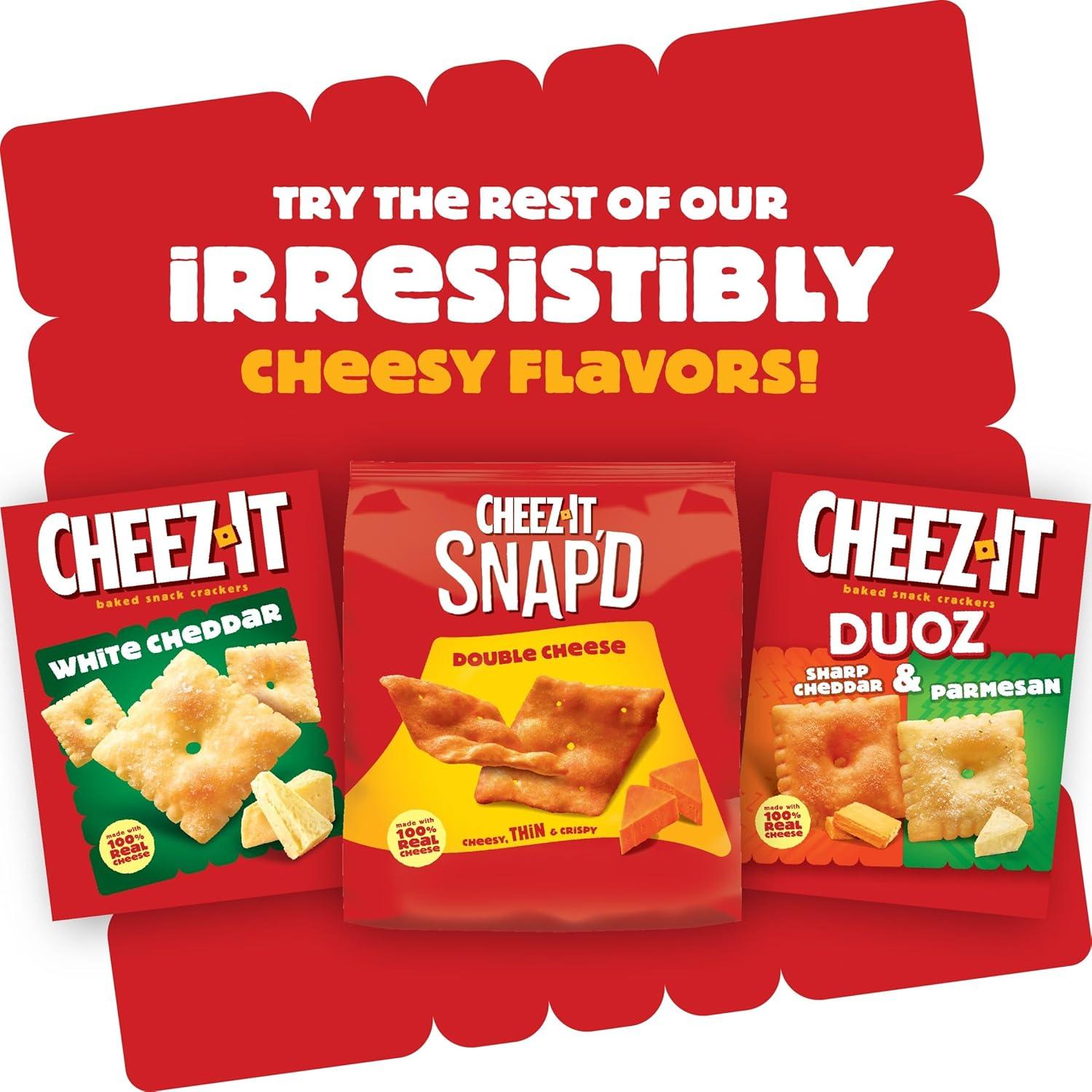 image:imageCheezIt Grooves Crunchy Cheese Crackers Snack Crackers Lunch Snacks Sharp White Cheddar 9oz Box 1 Box