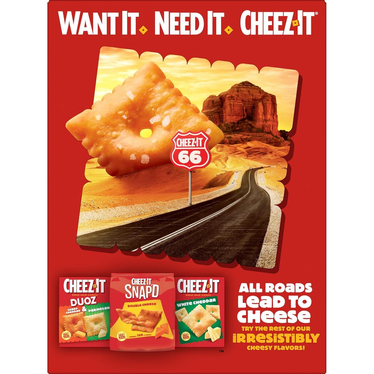 image:imageCheezIt Grooves Crunchy Cheese Crackers Snack Crackers Lunch Snacks Sharp White Cheddar 9oz Box 1 Box