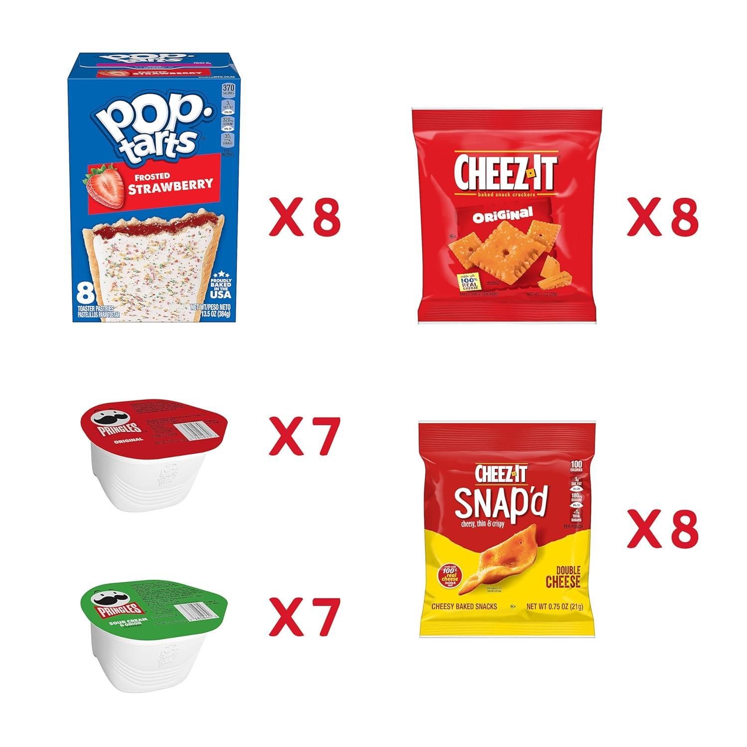 image:imageCheezIt Pringles amp ScoobyDoo Sweet and Salty Snacks Variety Pack 28oz Box 30 CountCheezIt Pringles PopTarts