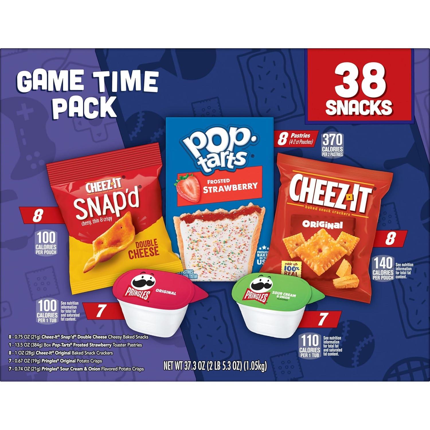 image:imageCheezIt Pringles amp ScoobyDoo Sweet and Salty Snacks Variety Pack 28oz Box 30 CountCheezIt Pringles PopTarts