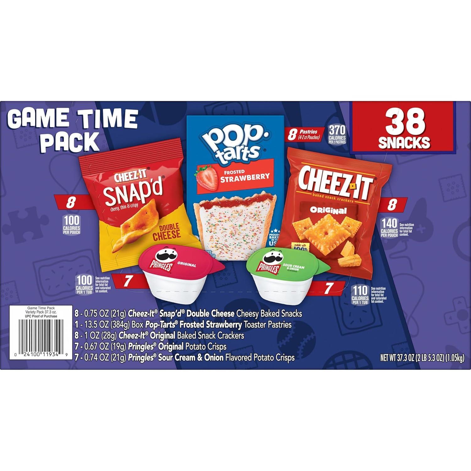 image:imageCheezIt Pringles amp ScoobyDoo Sweet and Salty Snacks Variety Pack 28oz Box 30 CountCheezIt Pringles PopTarts