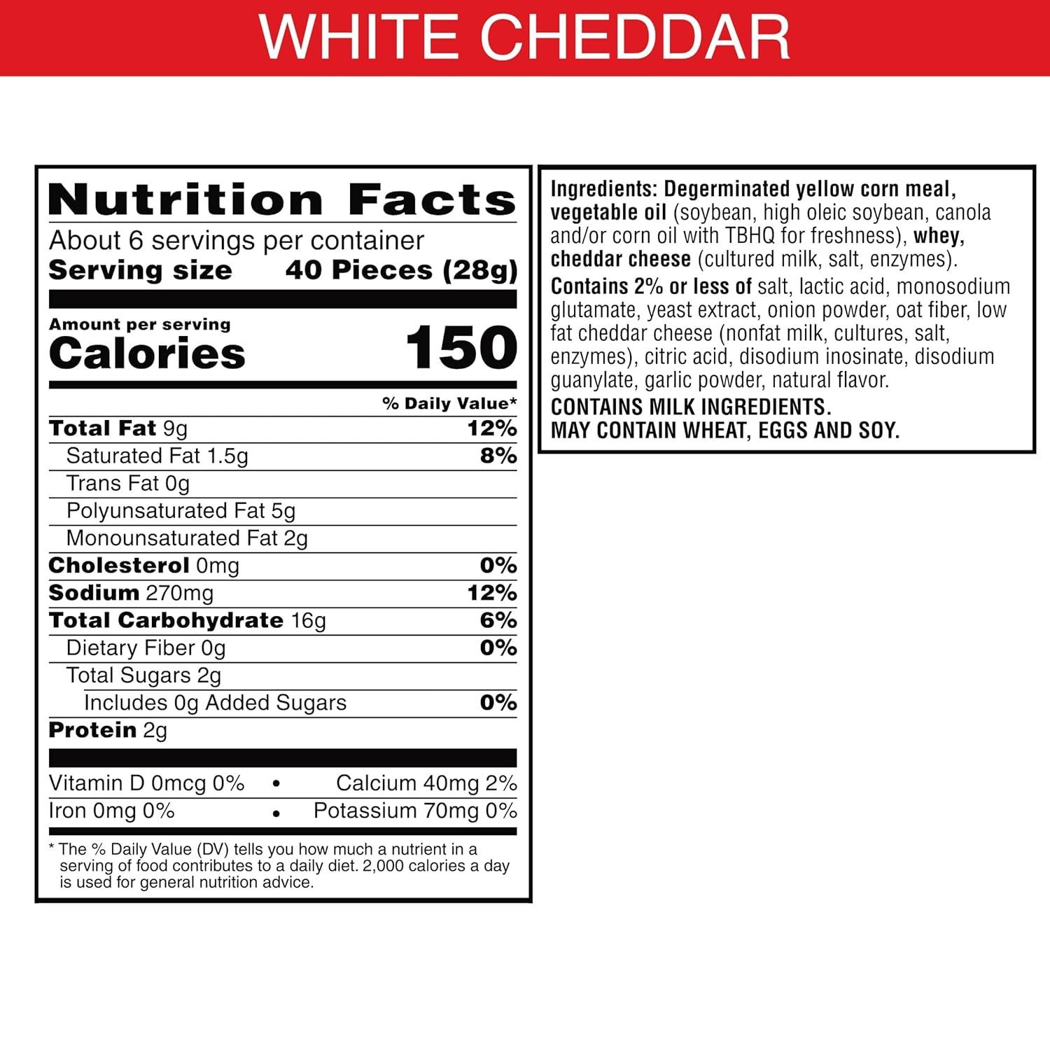 image:imageCheezIt Puffd Cheesy Baked Snacks Puffed Crackers Kids Snacks White Cheddar 575oz Bag 1 Bag