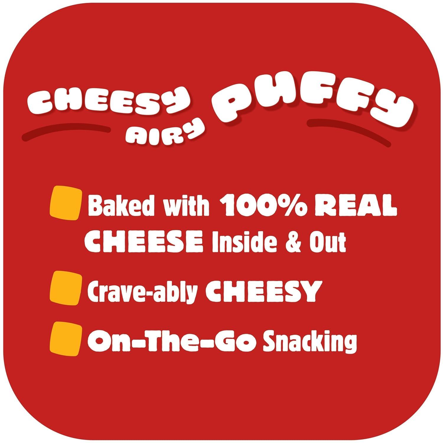 image:imageCheezIt Puffd Cheesy Baked Snacks Puffed Snack Crackers Kids Snacks Double Cheese 575oz Bag 1 Bag