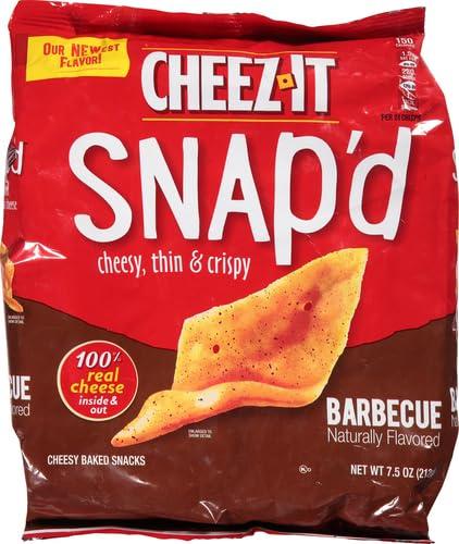 image:imageCheezIt Snapd Cheese Cracker Chips Thin Crisps Lunch Snacks Family Size Double Cheese 12oz Bag 1 BagBARBECUE