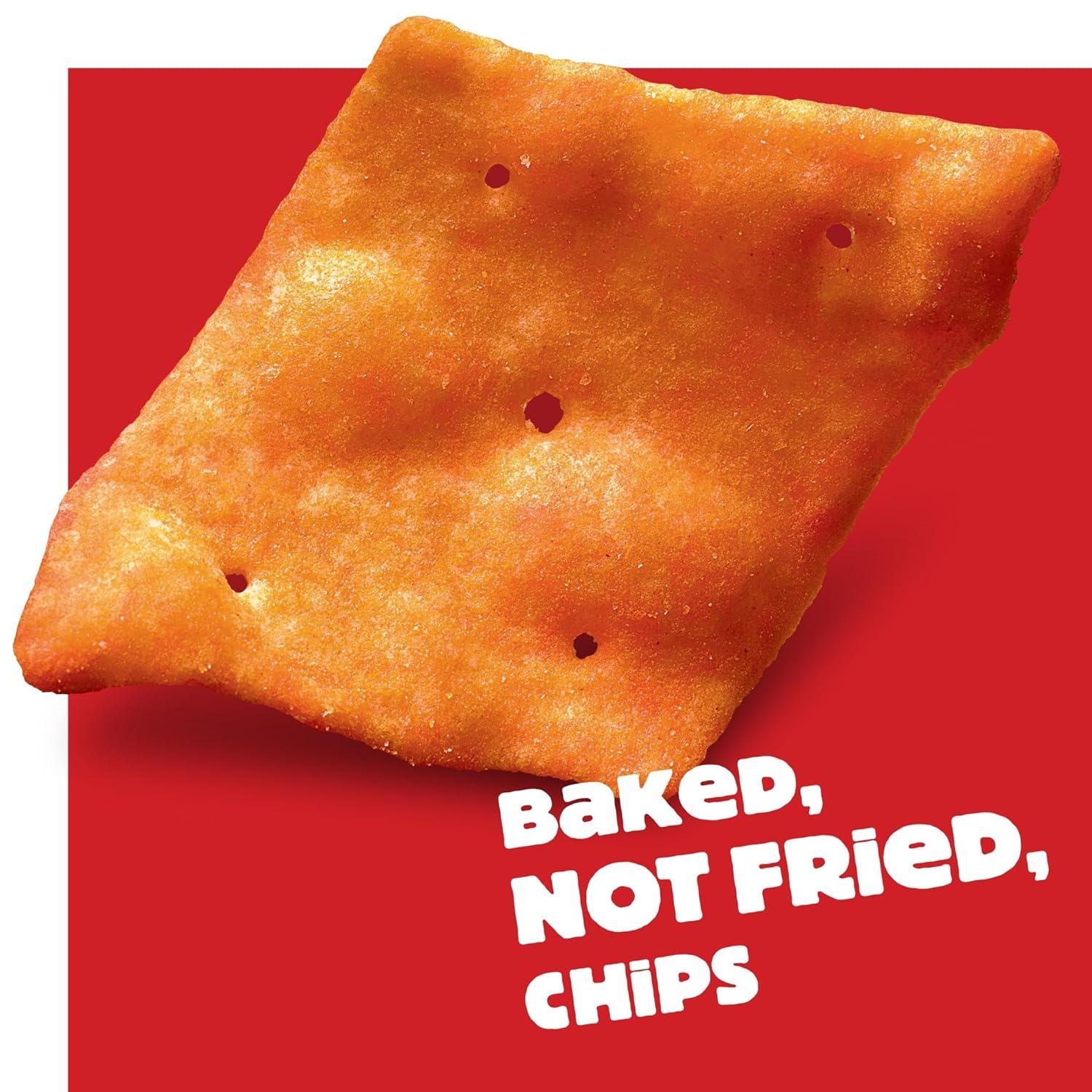 image:imageCheezIt Snapd Cheesy Baked Chips Thin Crisps Lunch Snacks Honey BBQ 6 BagsDouble Cheese