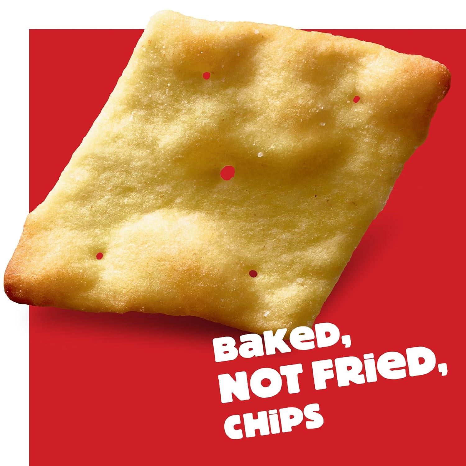 image:imageCheezIt Snapd Cheesy Baked Chips Thin Crisps Lunch Snacks Honey BBQ 6 BagsSharp White Cheddar
