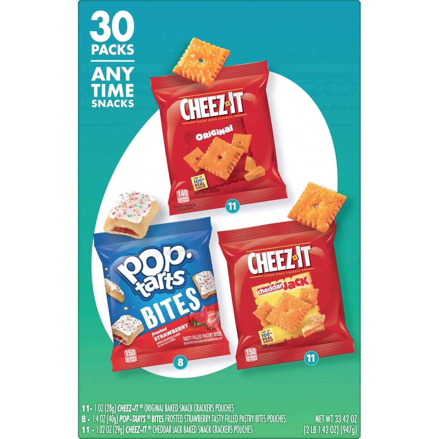 image:imageCheezIt amp PopTarts Snacks Grab N Go Any Time Snacks Variety Pack 3342oz Box 30 Count