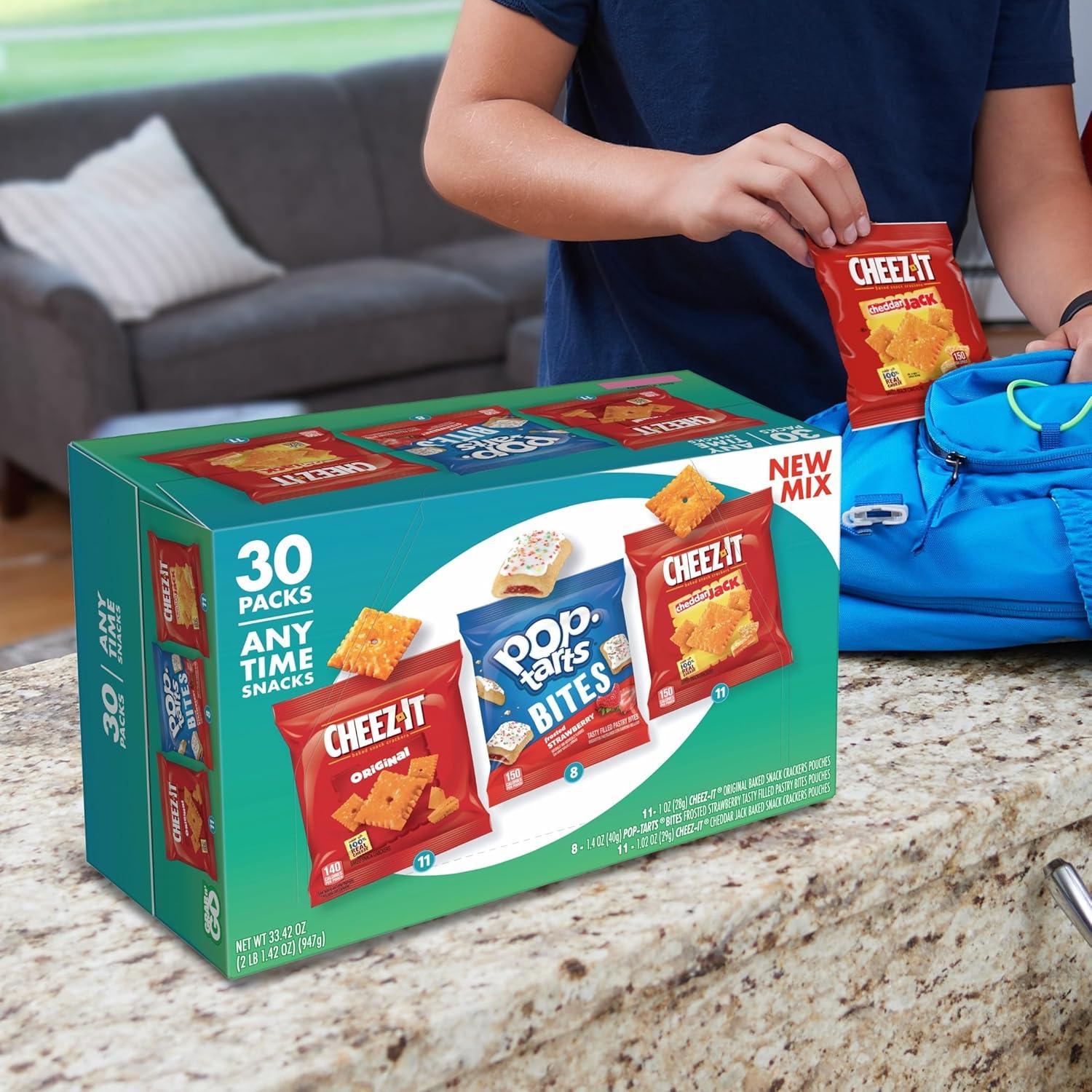 image:imageCheezIt amp PopTarts Snacks Grab N Go Any Time Snacks Variety Pack 3342oz Box 30 Count