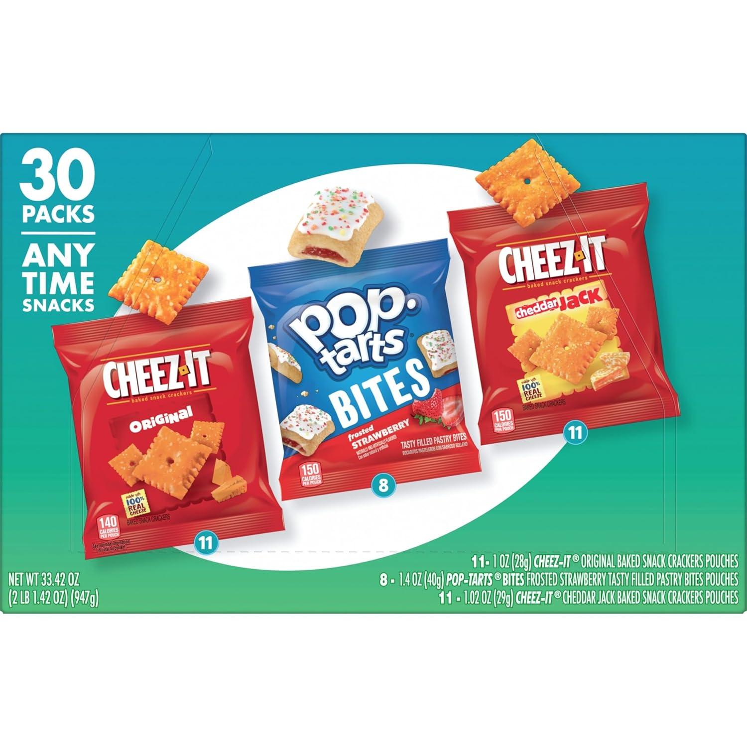 image:imageCheezIt amp PopTarts Snacks Grab N Go Any Time Snacks Variety Pack 3342oz Box 30 Count