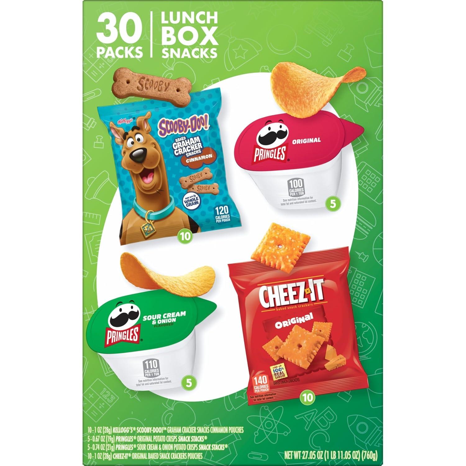 image:imageCheezIt and Pringles Snacks Grab and Go Variety Pack 1704oz Box 20 CountCheezIt Pringles Scooby Cinnamon