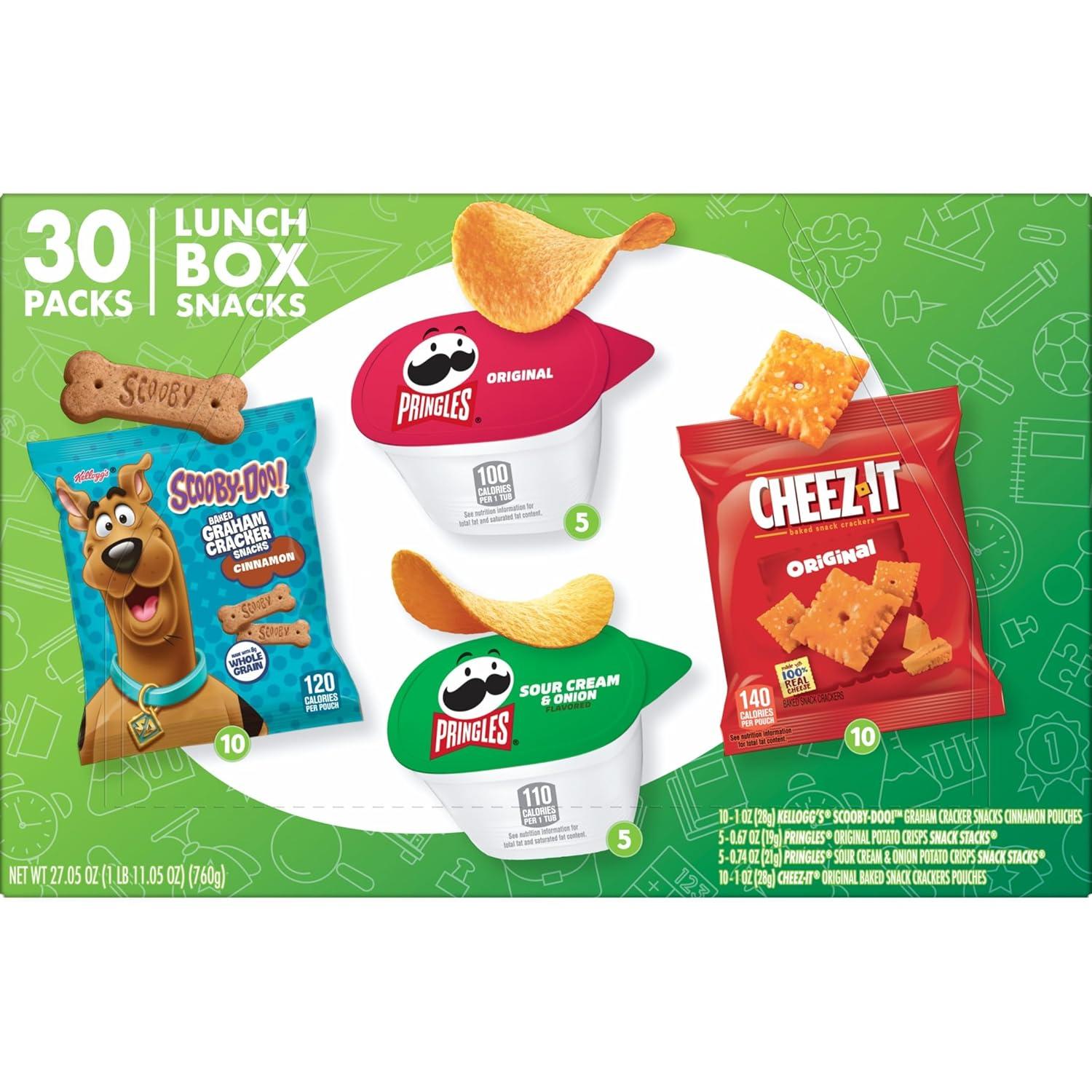 image:imageCheezIt and Pringles Snacks Grab and Go Variety Pack 1704oz Box 20 CountCheezIt Pringles Scooby Cinnamon
