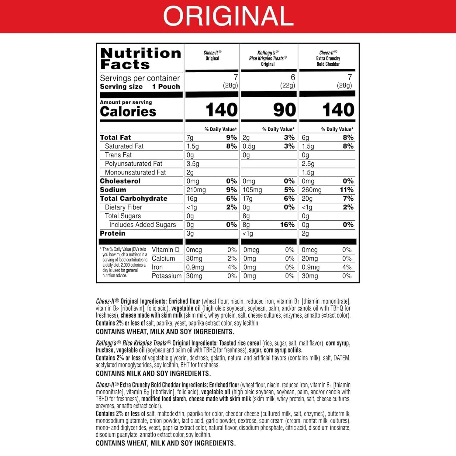image:imageCheezIt and Pringles Snacks Grab and Go Variety Pack 1704oz Box 20 CountVariety Pack