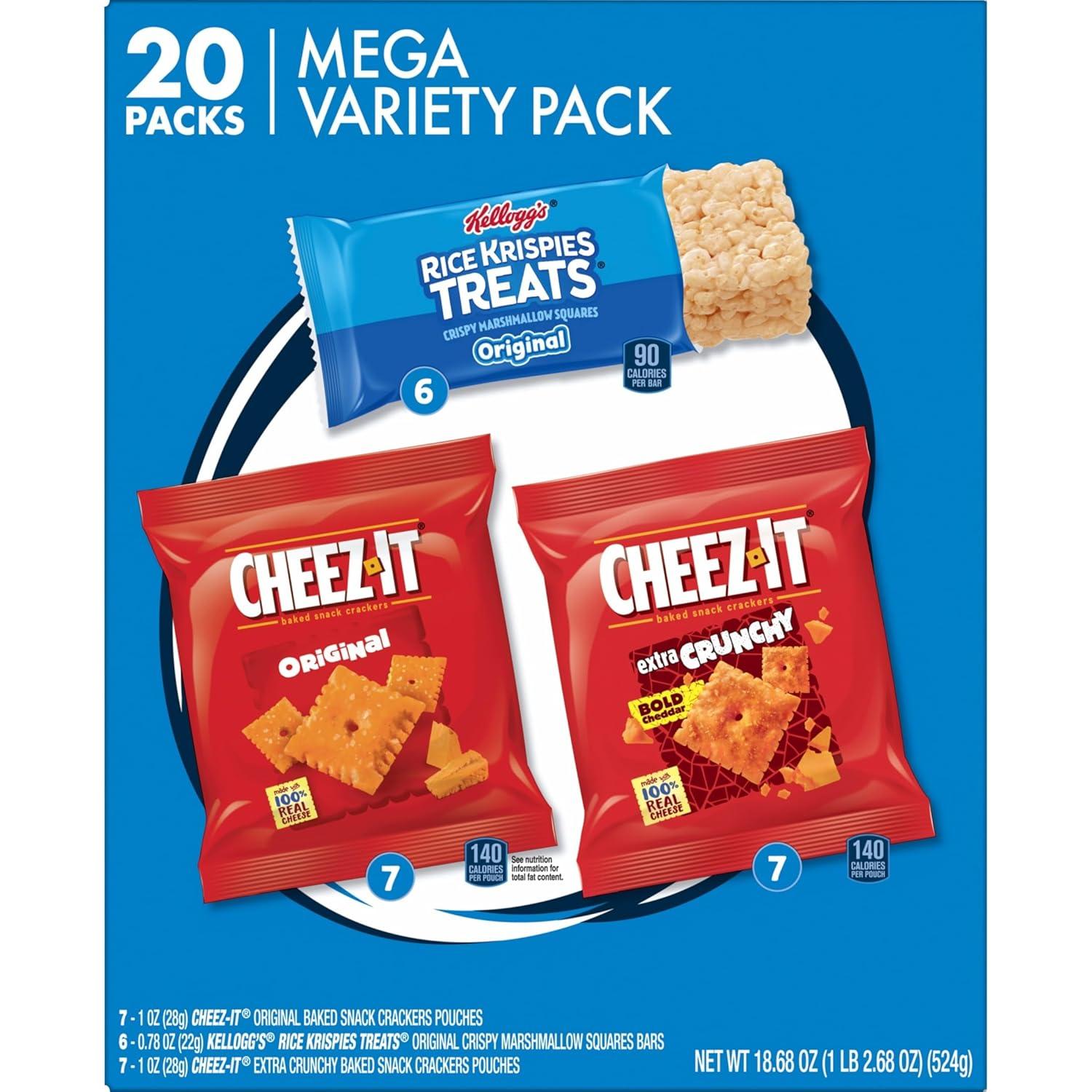 image:imageCheezIt and Pringles Snacks Grab and Go Variety Pack 1704oz Box 20 CountVariety Pack