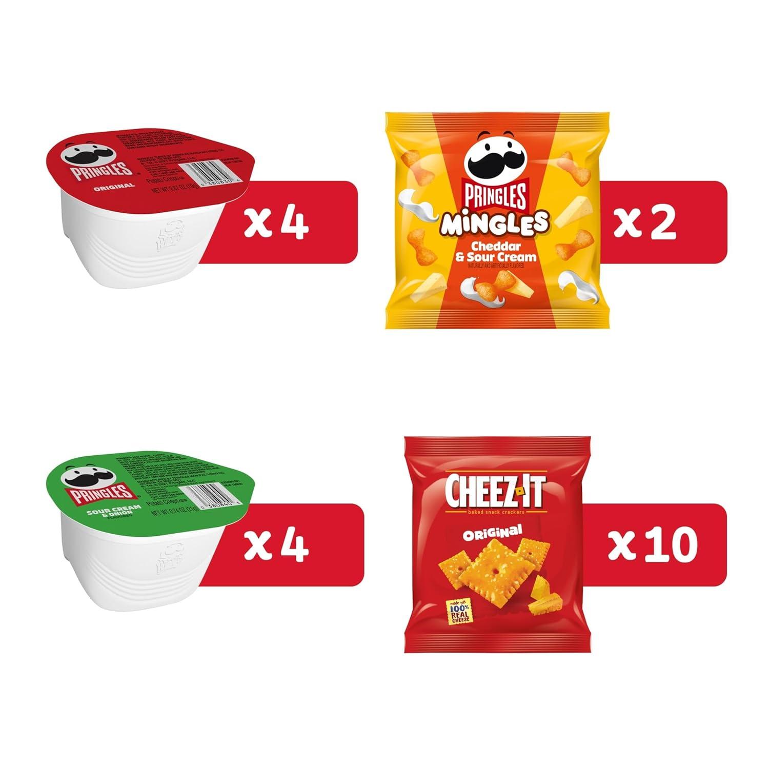 image:imageCheezIt and Pringles Snacks Grab and Go Variety Pack 1704oz Box 20 CountVariety Pack