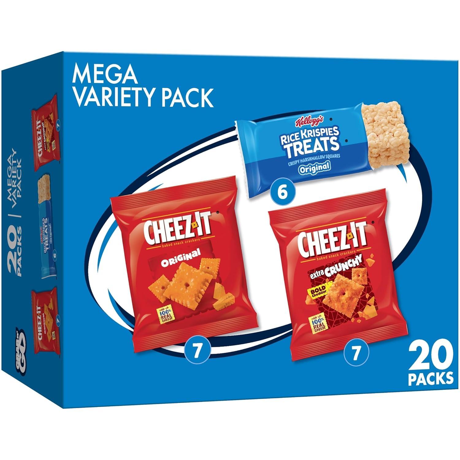 image:imageCheezIt and Pringles Snacks Grab and Go Variety Pack 1704oz Box 20 CountVariety Pack