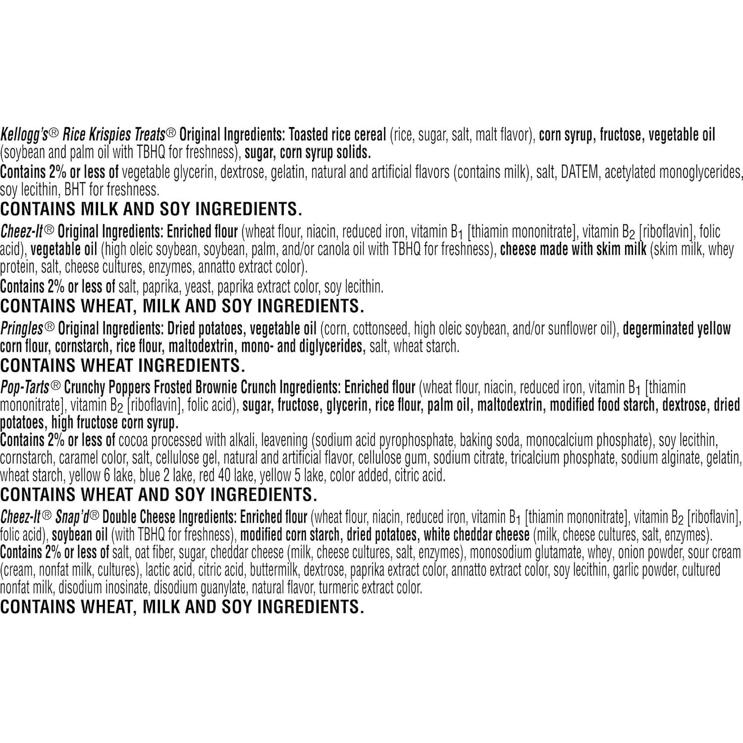 image:imageCheezIt and Pringles Snacks Grab and Go Variety Pack 1704oz Box 20 CountVariety Pack
