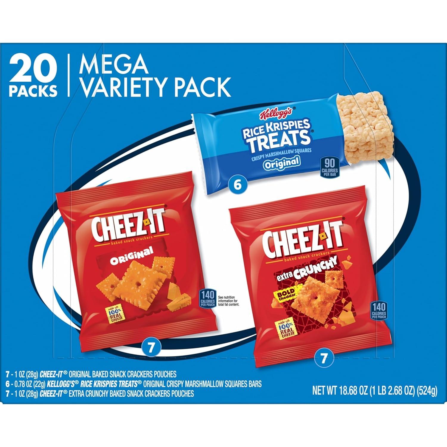 image:imageCheezIt and Pringles Snacks Grab and Go Variety Pack 1704oz Box 20 CountVariety Pack