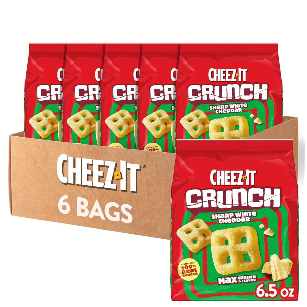 image:imageCheezIt Crunch Cheesy Baked Snacks Lunch Snacks Variety Pack 3 BagsSharp White Cheddar