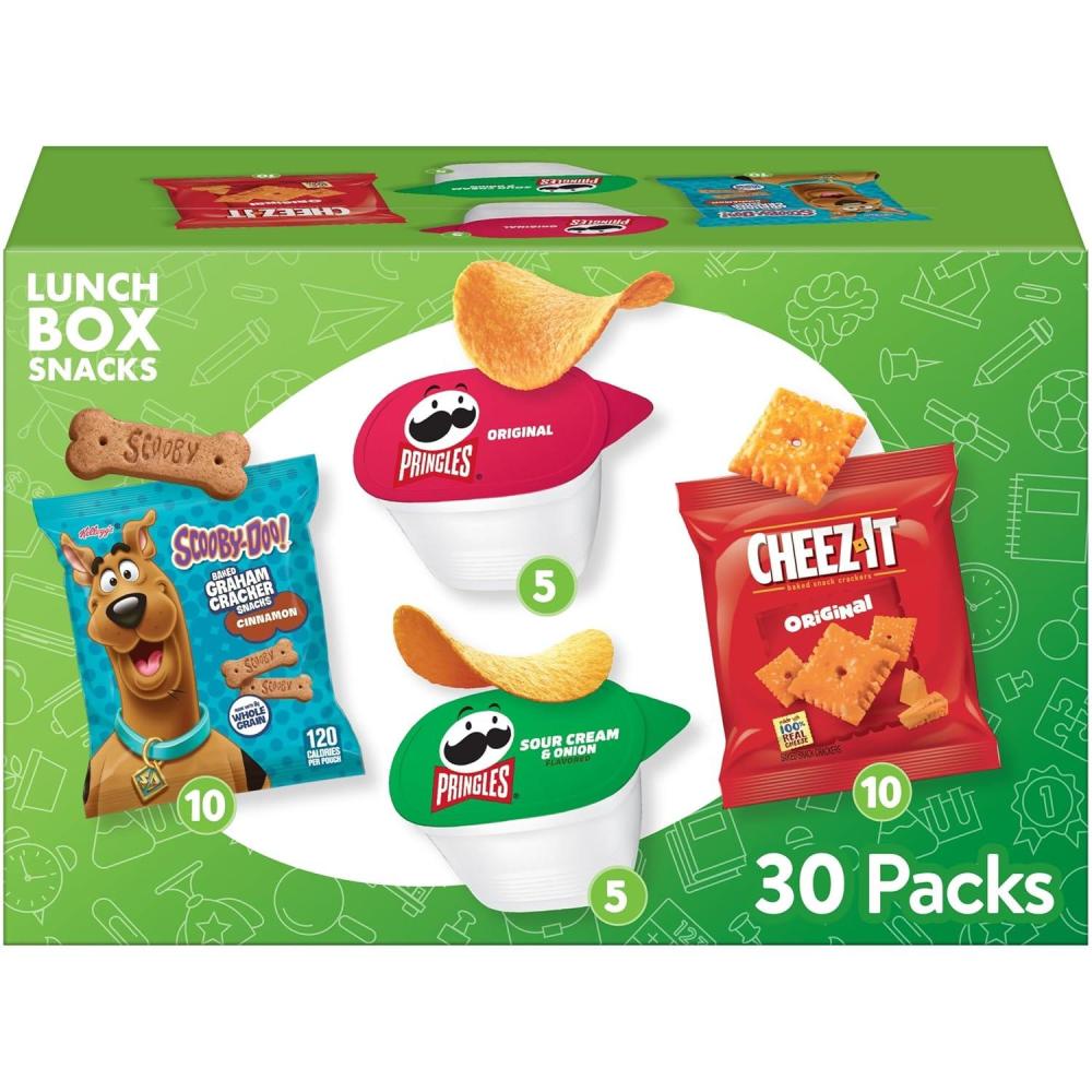 image:imageCheezIt and Pringles Snacks Grab and Go Variety Pack 1704oz Box 20 CountCheezIt Pringles Scooby Cinnamon