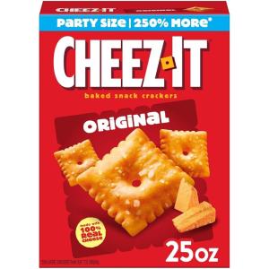 Cheez-It Cheese Crackers, Baked Snack Crackers, Lunch Snacks, Family Size, Variety Pack (3 Boxes)(Original)