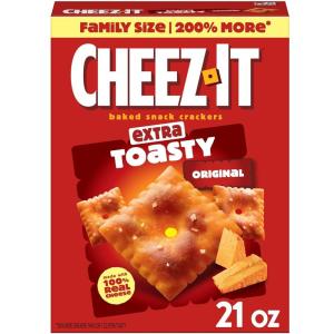Cheez-It Cheese Crackers, Baked Snack Crackers, Single Serve, Extra Toasty (40 Pouches)(21 Ounce (Pack of 1))