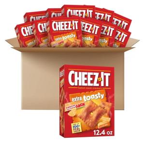 Cheez-It Grooves Cheese Crackers, Crunchy Snack Crackers, Lunch Snacks, Zesty Cheddar Ranch, 9oz Box (1 Box)(Extra Toasty Cheddar Jack)