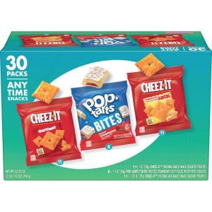Cheez-It & Pop-Tarts Snacks, Grab ‘N Go, Any Time Snacks Variety Pack, 33.42oz Box (30 Count)