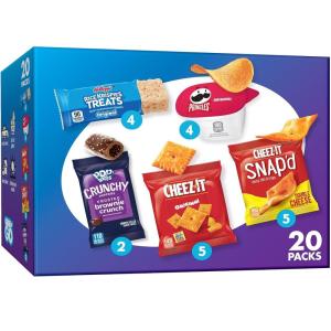 Cheez-It and Pringles Snacks, Grab and Go, Variety Pack, 17.04oz Box (20 Count)(Variety Pack)