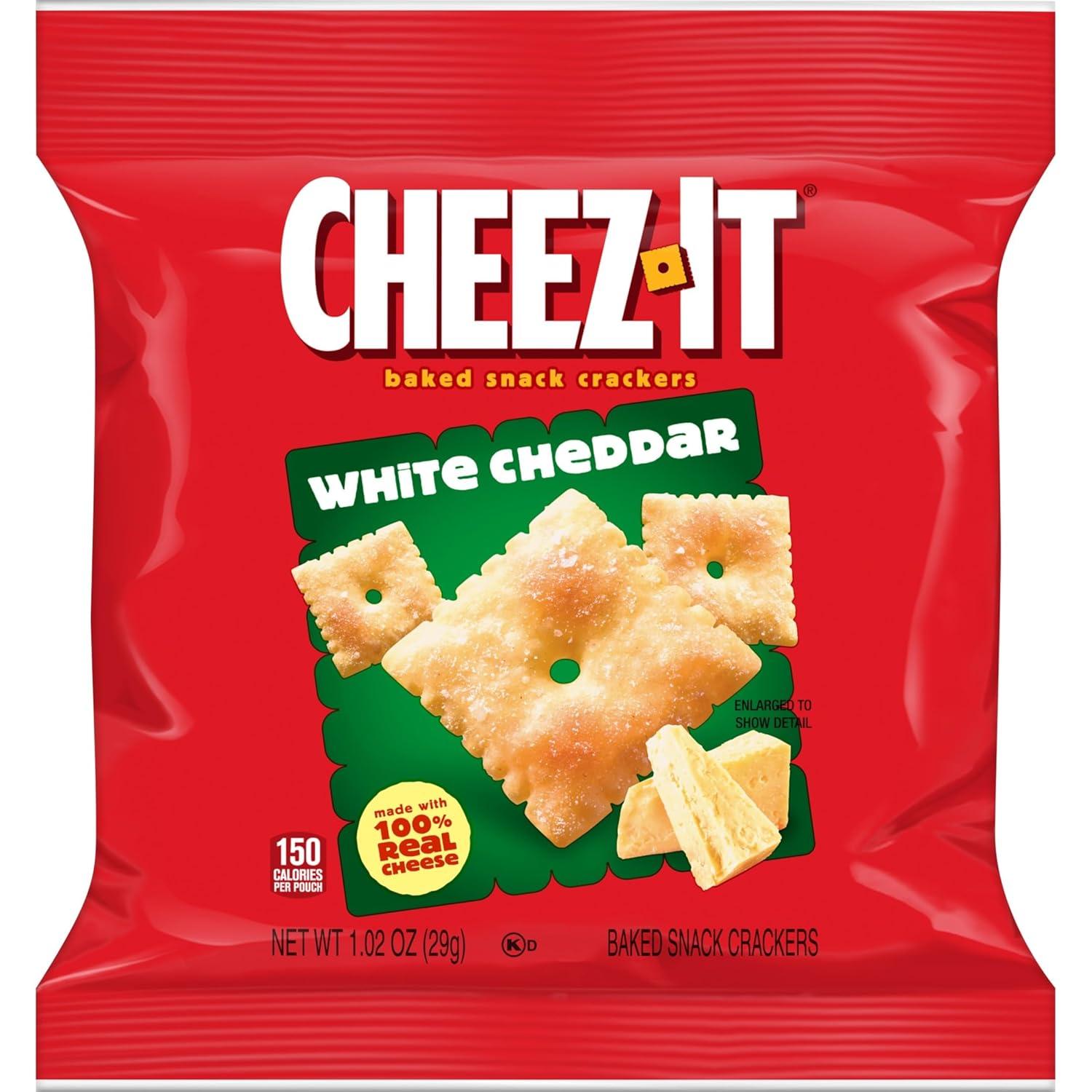 image:imageCheezIt Cheese Crackers Baked Snack Crackers Lunch Snacks White Cheddar 40 Packs40 count