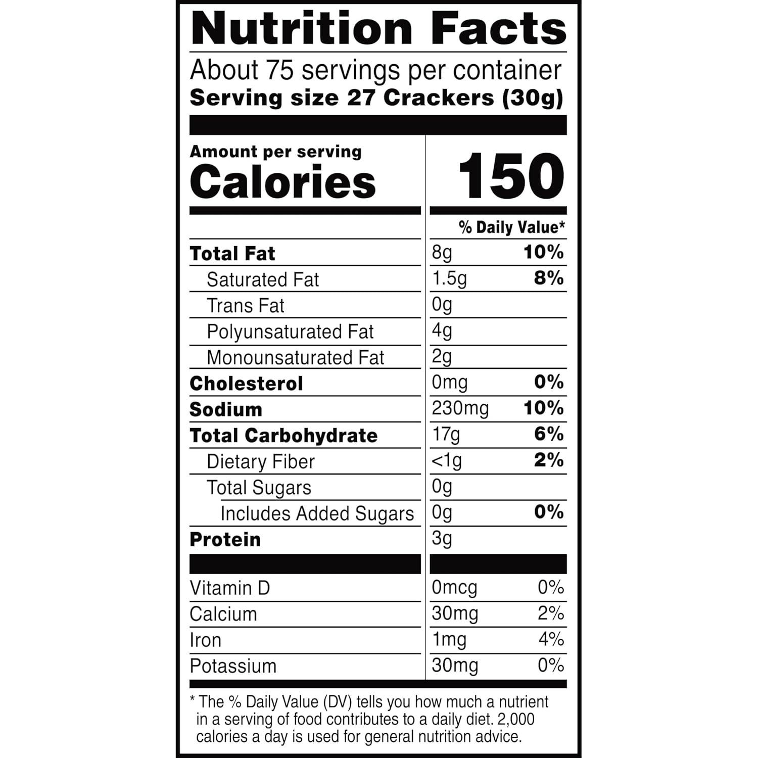 image:imageCheezIt Cheese Crackers Baked Snack Crackers Made with Whole Grain Original 175 PouchesCheddar Cheese