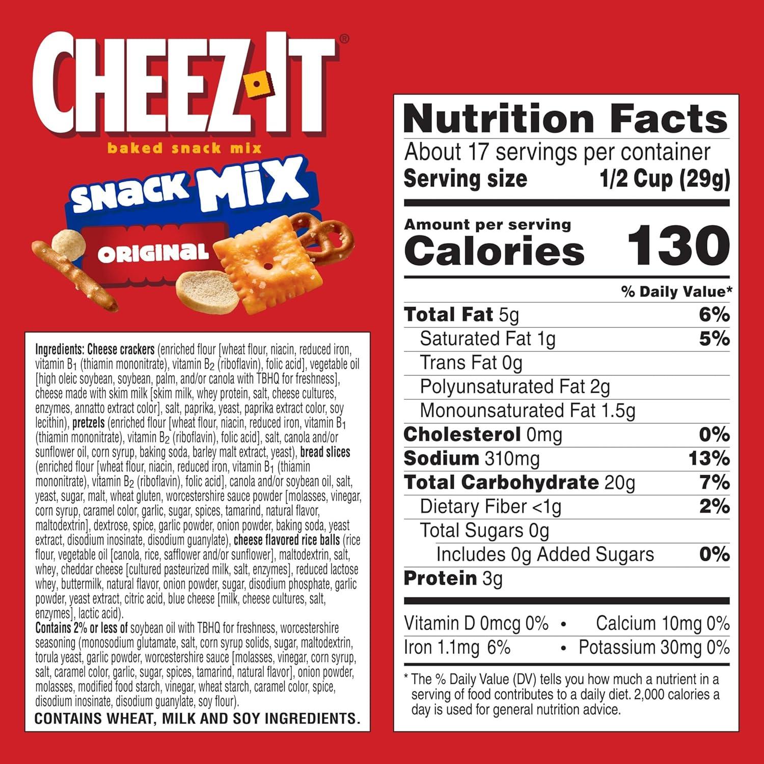 image:imageCheezIt Ultimate Snack Mix Salty Snacks Pantry Size 105oz Box 1 BoxSnack Mix